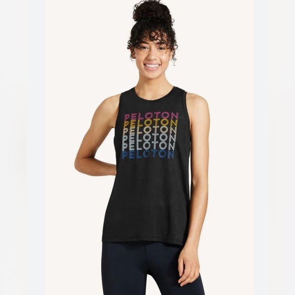 Peloton black tank top activewear size medium - Picture 1 of 4